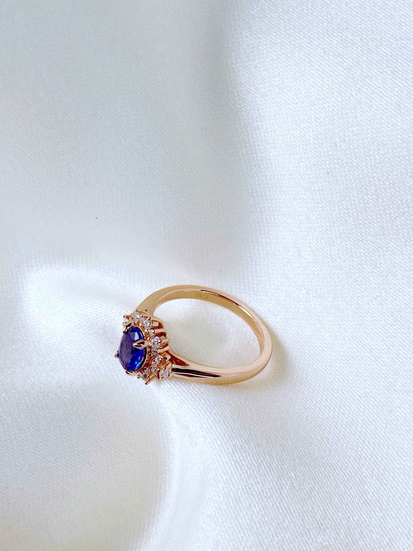 Anillo Sol y Luna Blue