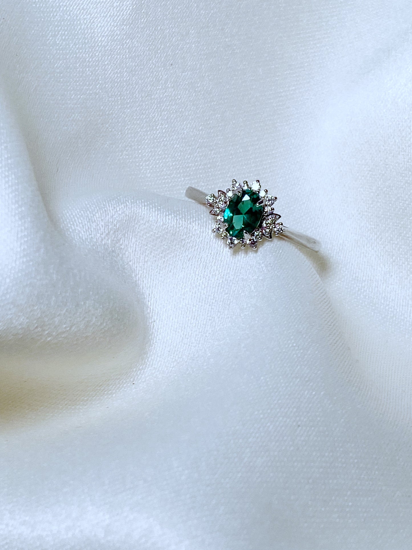 Anillo Sol y Luna Green