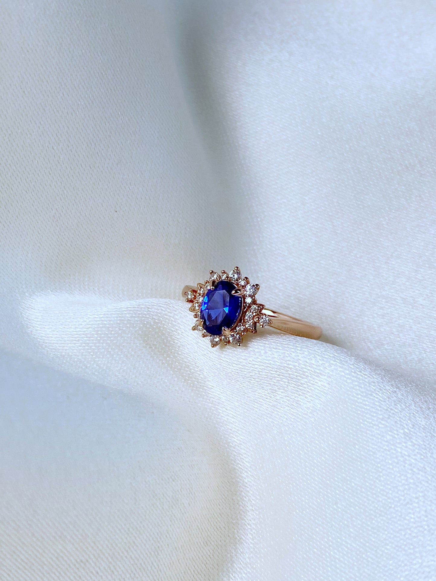 Anillo Sol y Luna Blue