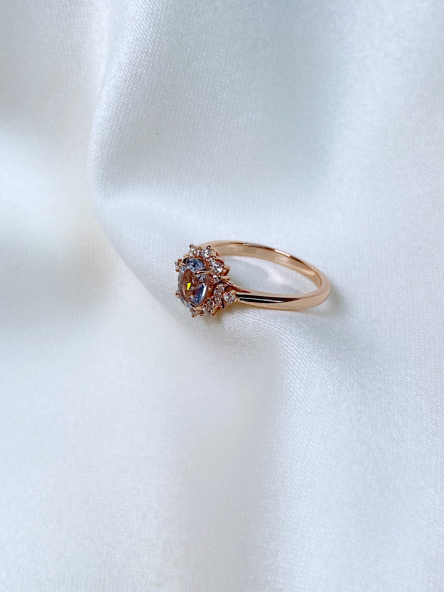 Anillo Sol y Luna Sky blue