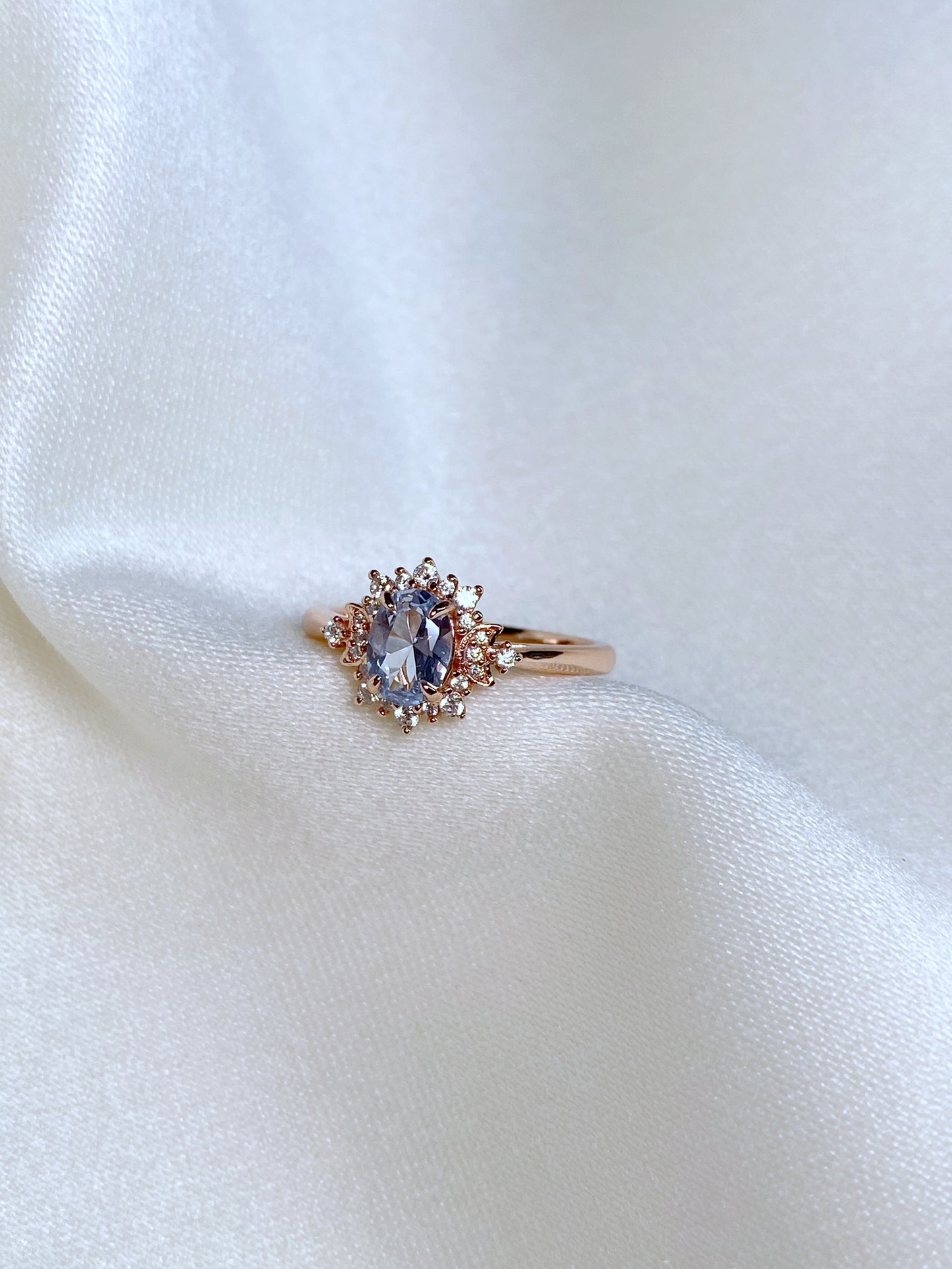 Anillo Sol y Luna Sky blue