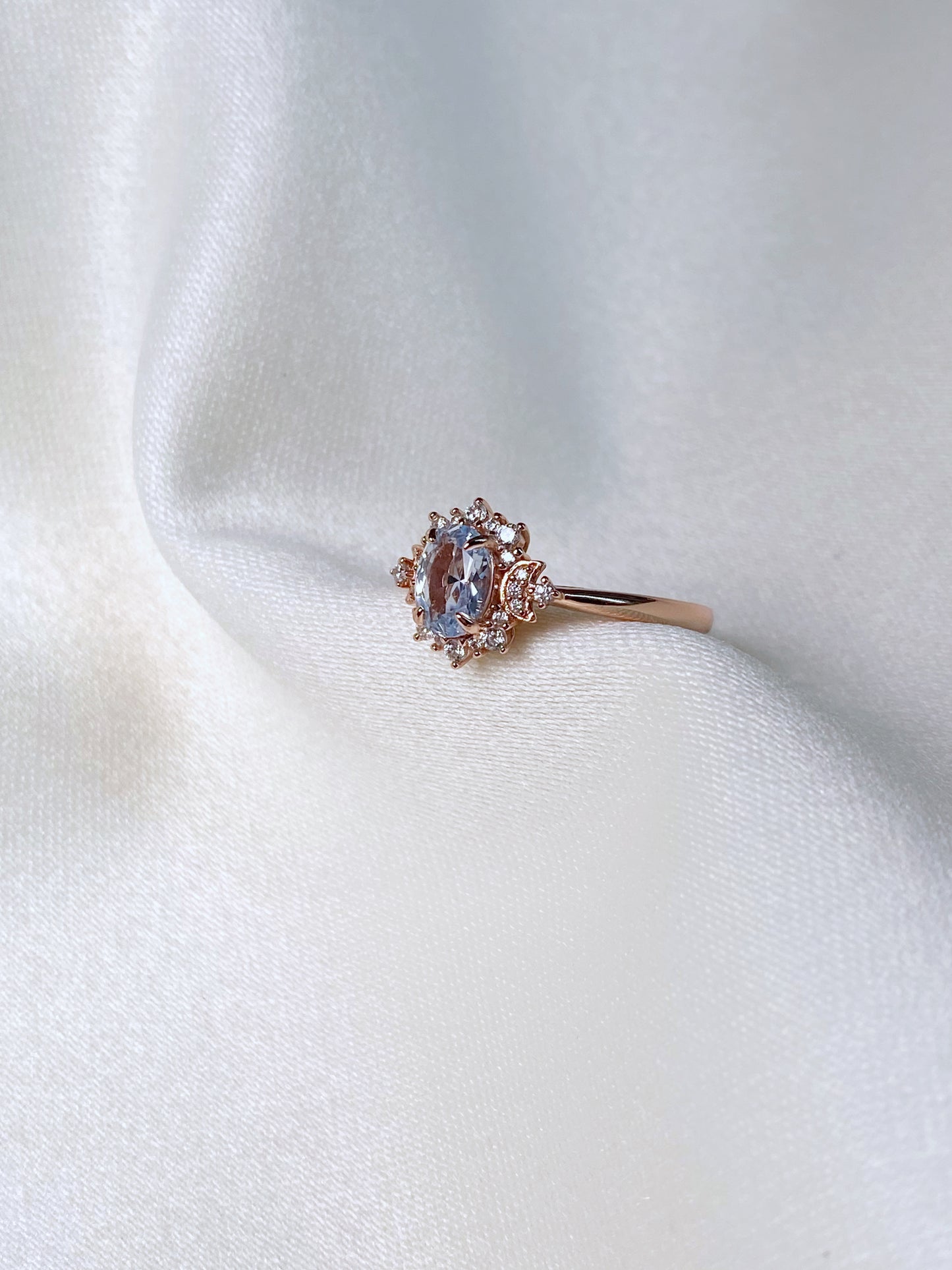 Anillo Sol y Luna Sky blue