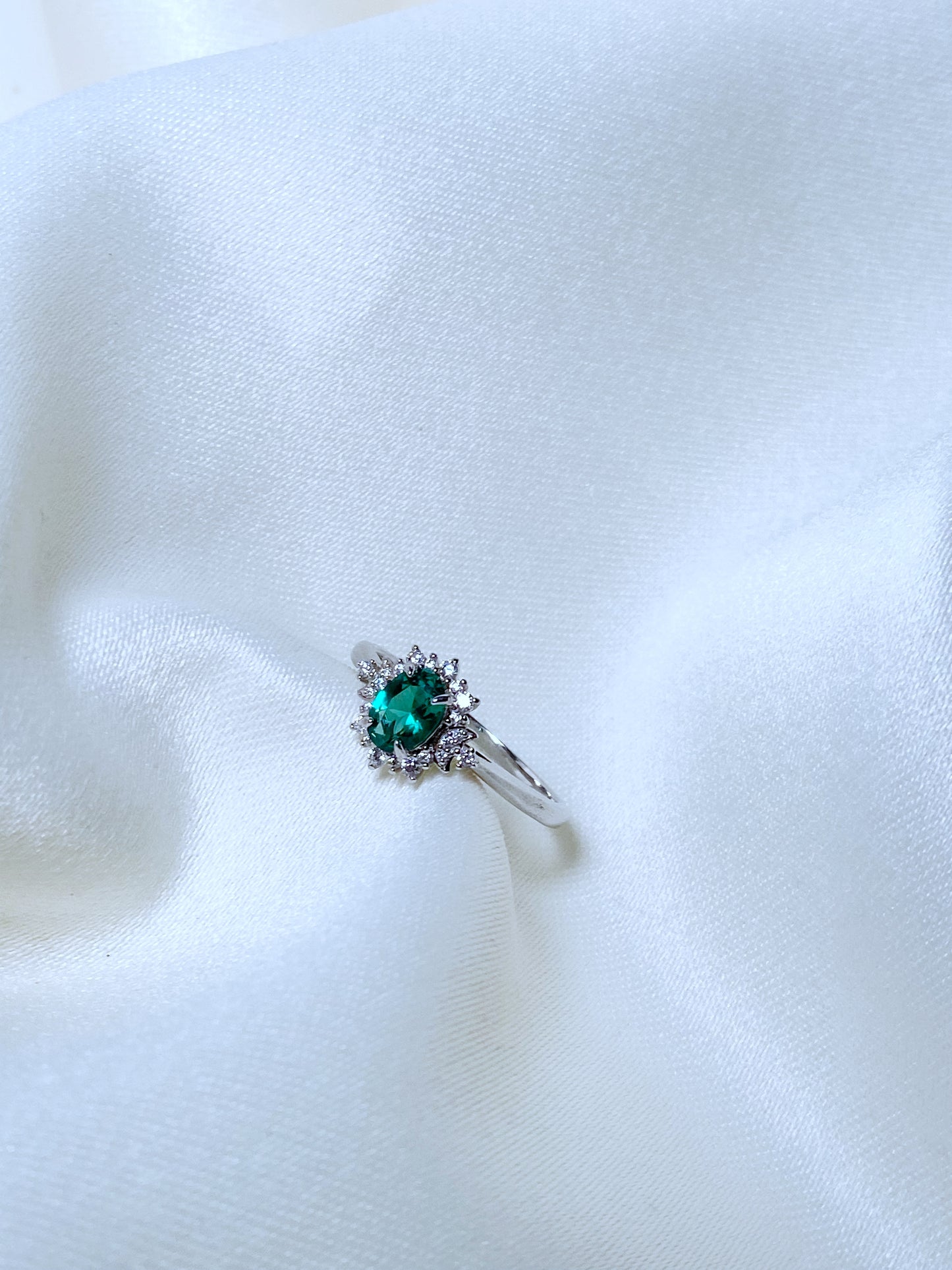 Anillo Sol y Luna Green