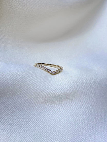 Anillo Antonella Moissanita Gold