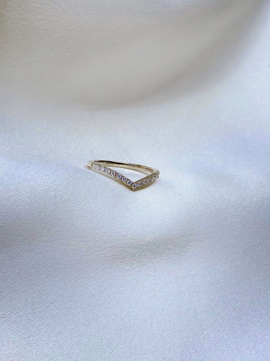 Anillo Antonella Moissanita Gold