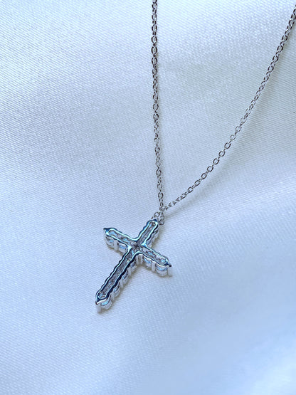 Cadenita Cruz Moissanitas