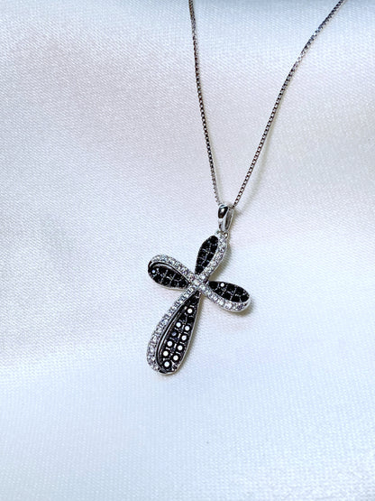 Cadenita cruz circonias