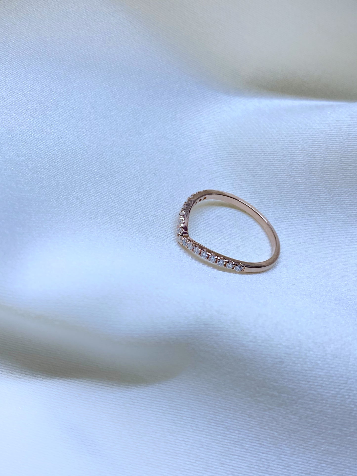 Anillo Antonella Moissanita Rose gold