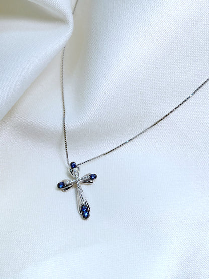Cadenita cruz azul