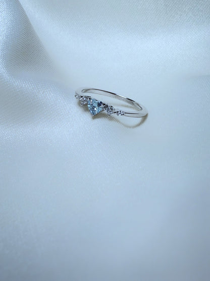 Anillo Corazón mini Sky blue