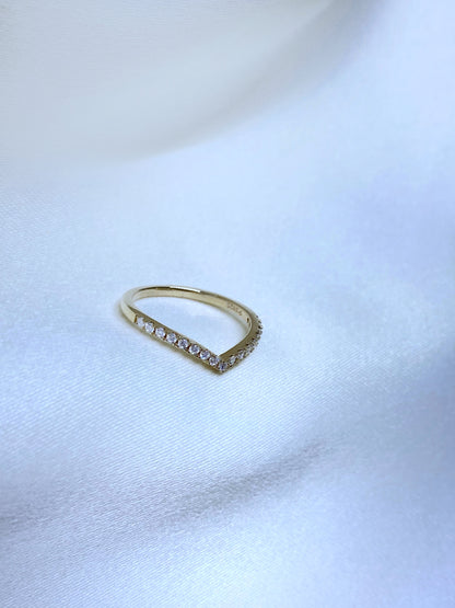 Anillo Antonella Moissanita Gold