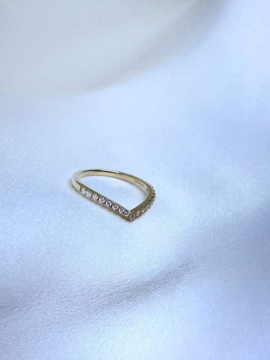 Anillo Antonella Moissanita Gold