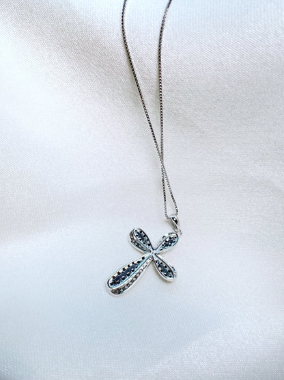 Cadenita cruz circonias