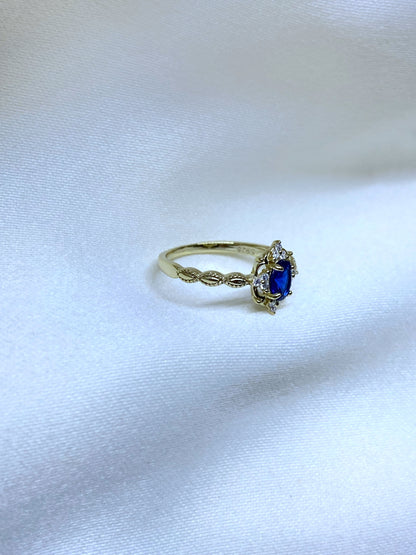 Anillo Aurora Blue Gold