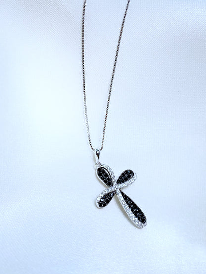 Cadenita cruz circonias