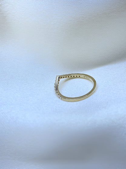 Anillo Antonella Moissanita Gold