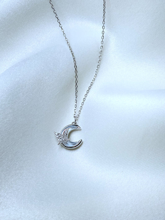 Cadenita Luna y mariposita