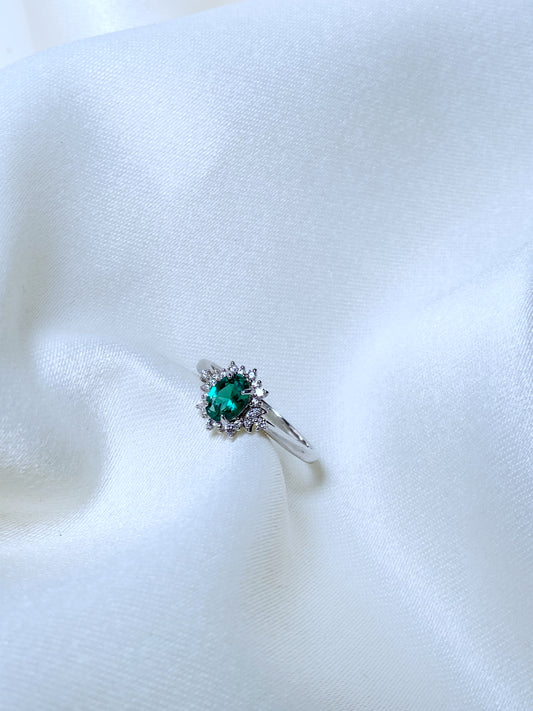 Anillo Sol y Luna Green