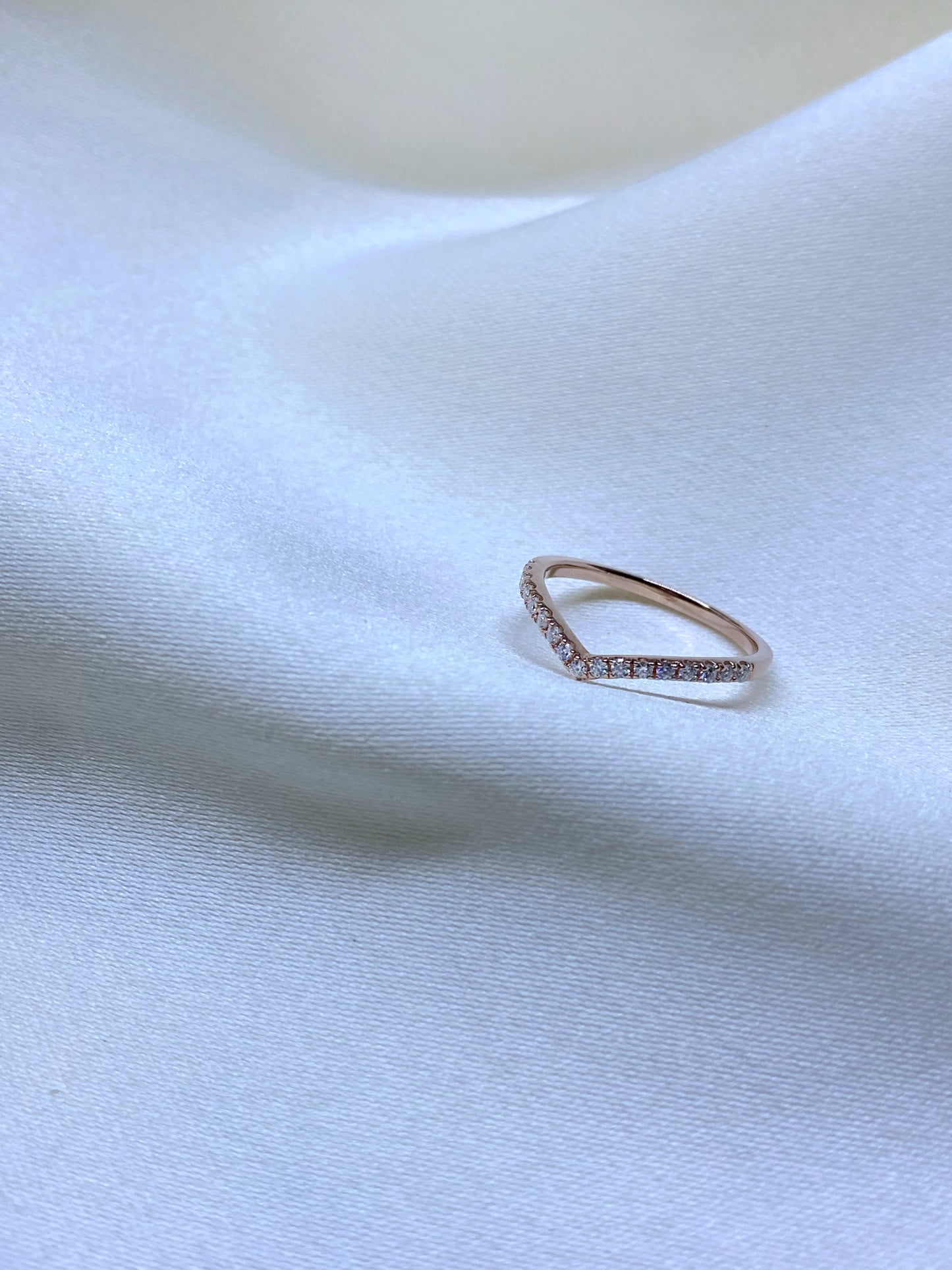 Anillo Antonella Moissanita Rose gold