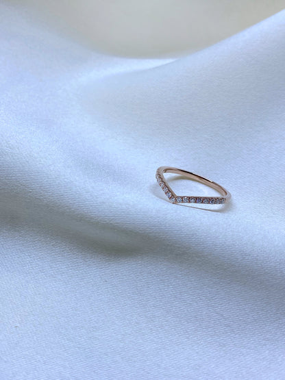 Anillo Antonella Moissanita Rose gold